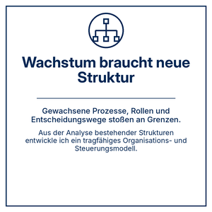 Wachstum braucht neue Struktur