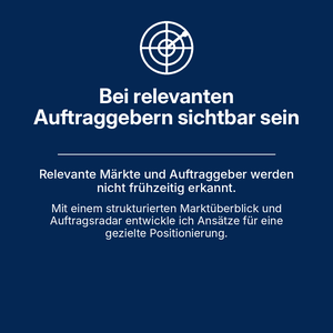 Bei relevanten Auftraggebern sichtbar sein
